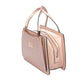 Bolsa [Guy Laroche] tipo satchel crossbody diseño con textura con detalles dorados color rosa