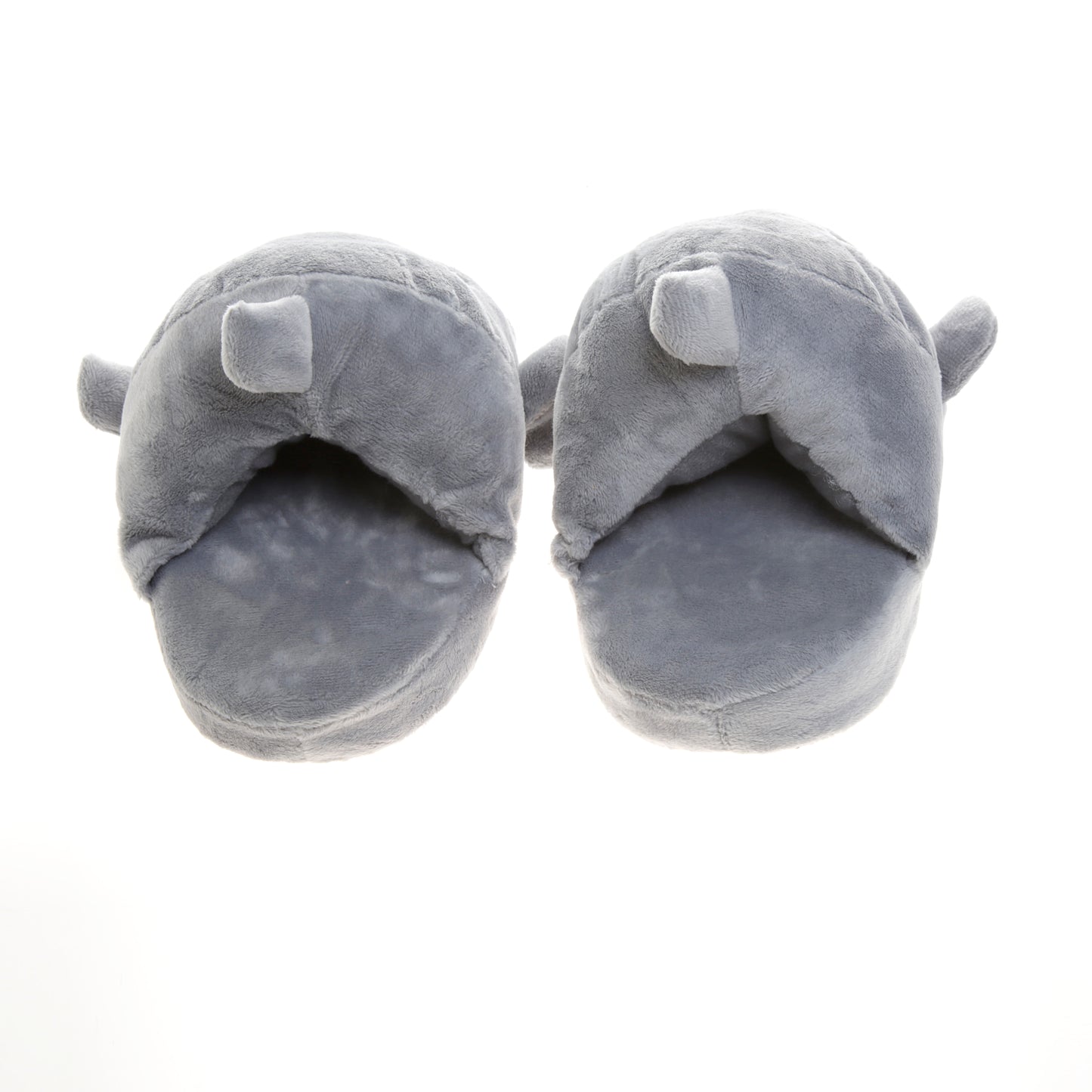 Pantufla para niña [Peschelle] con diseño de tiburón color gris