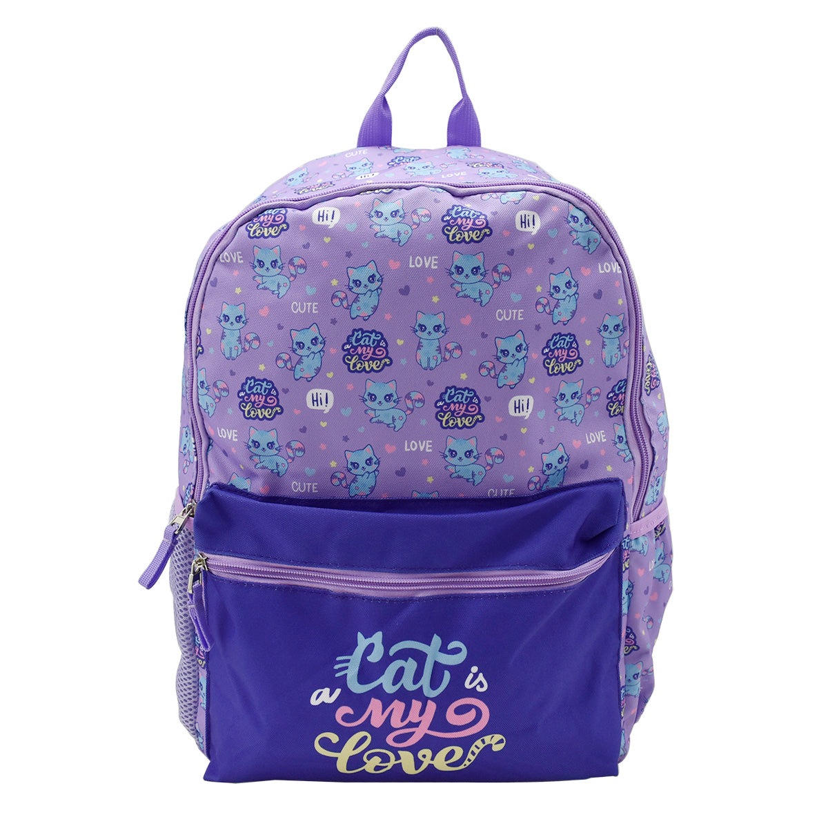 Mochila Escolar Con Diseño De Gatitos Peschelle