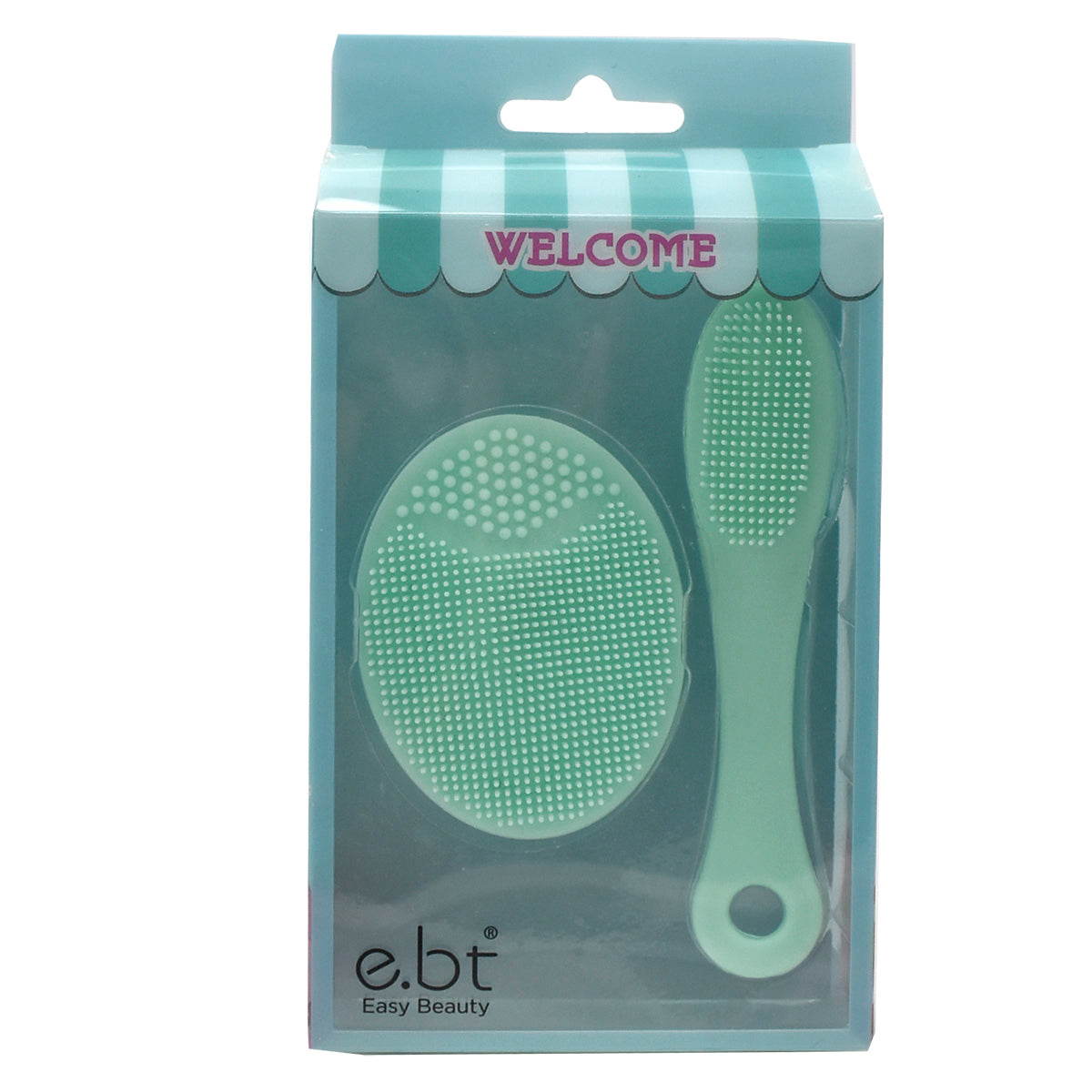 Kit de 2 Cepillos Faciales Easy Beauty Azul claro