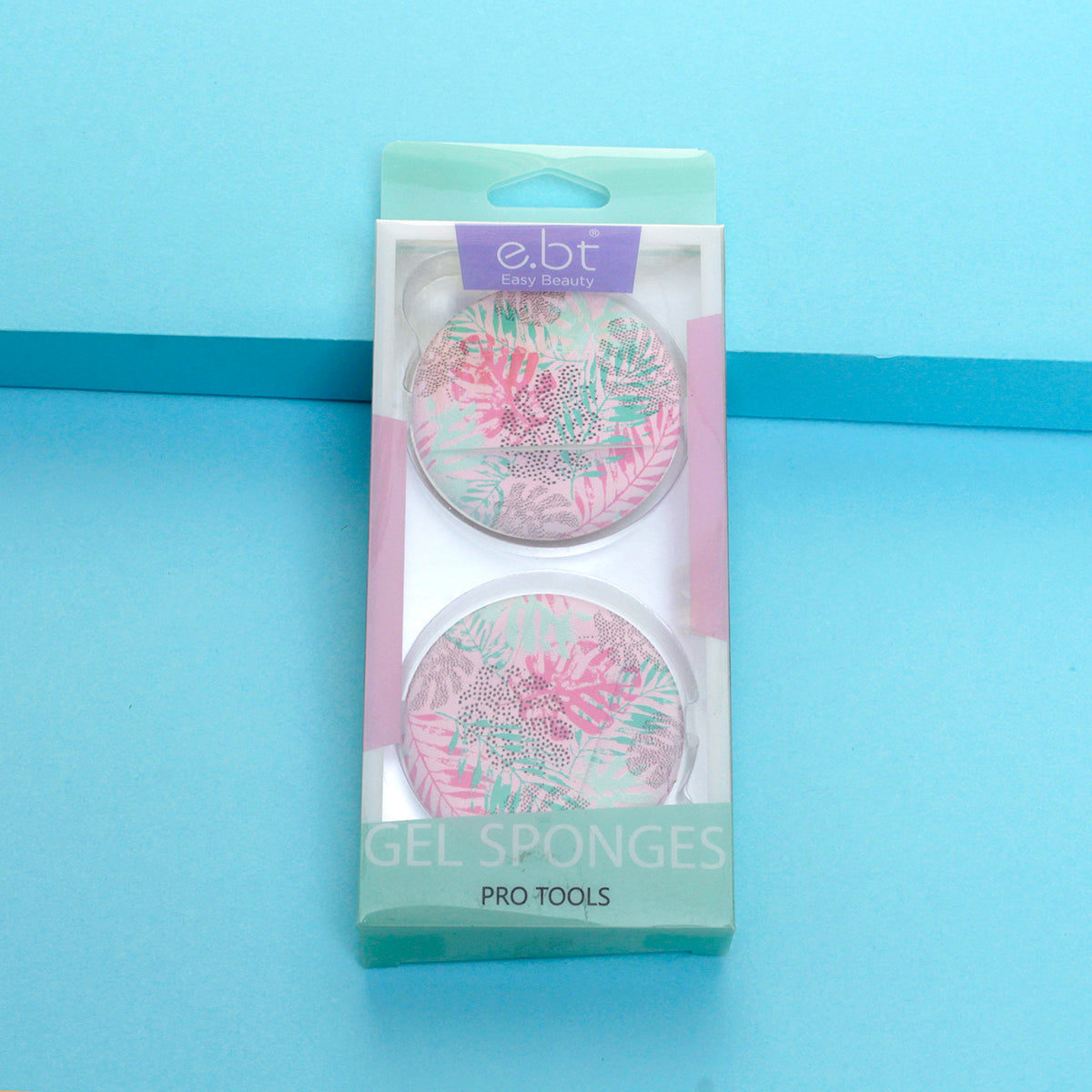 Esponja Para Maquillar Easy Beauty 2 pzas. diseño de flores