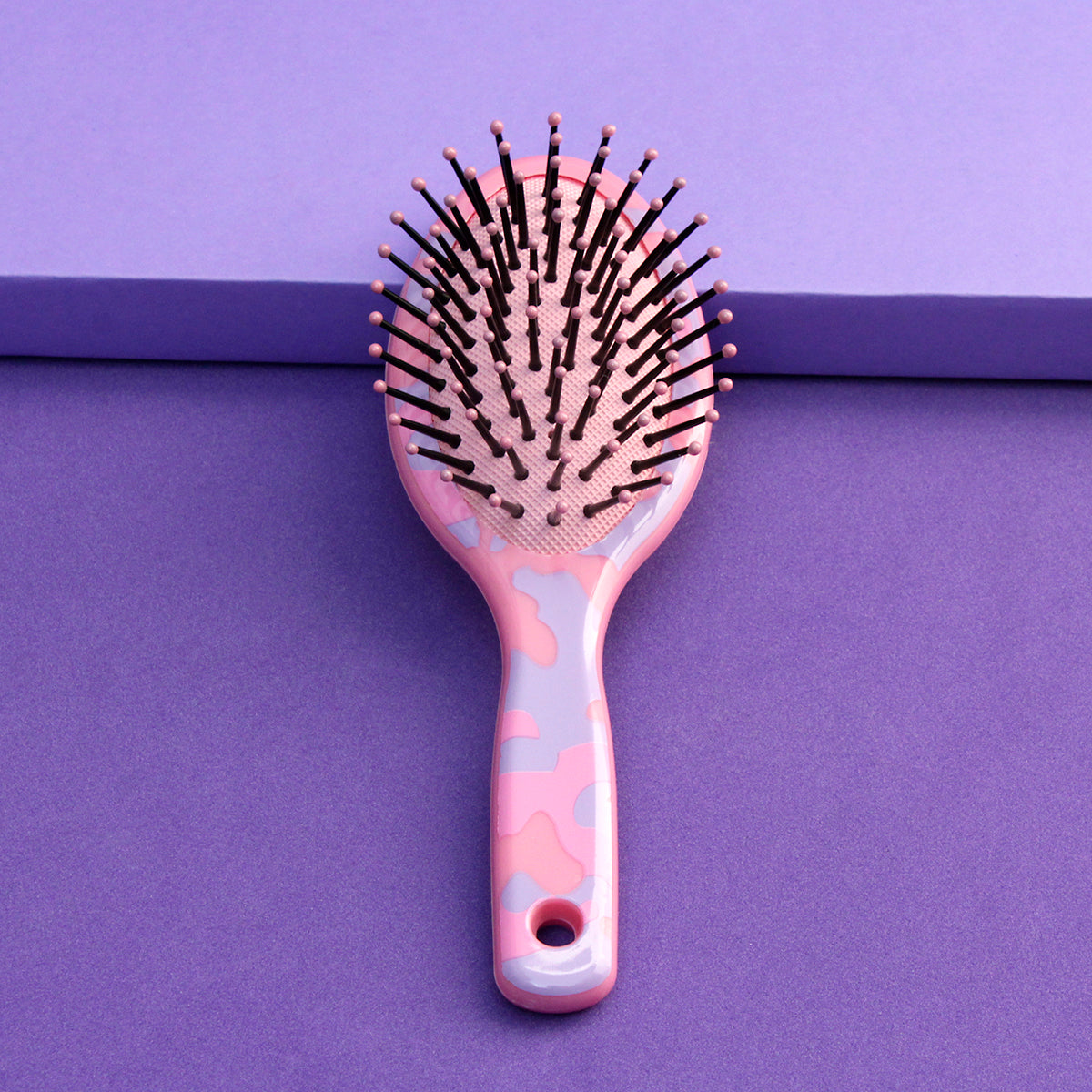 Cepillo ovalado acojinado, pequeño, con diseño de girl squad rosa