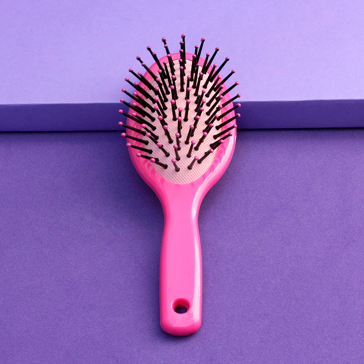 Cepillo ovalado acojinado, pequeño, con diseño de unicornio rosa