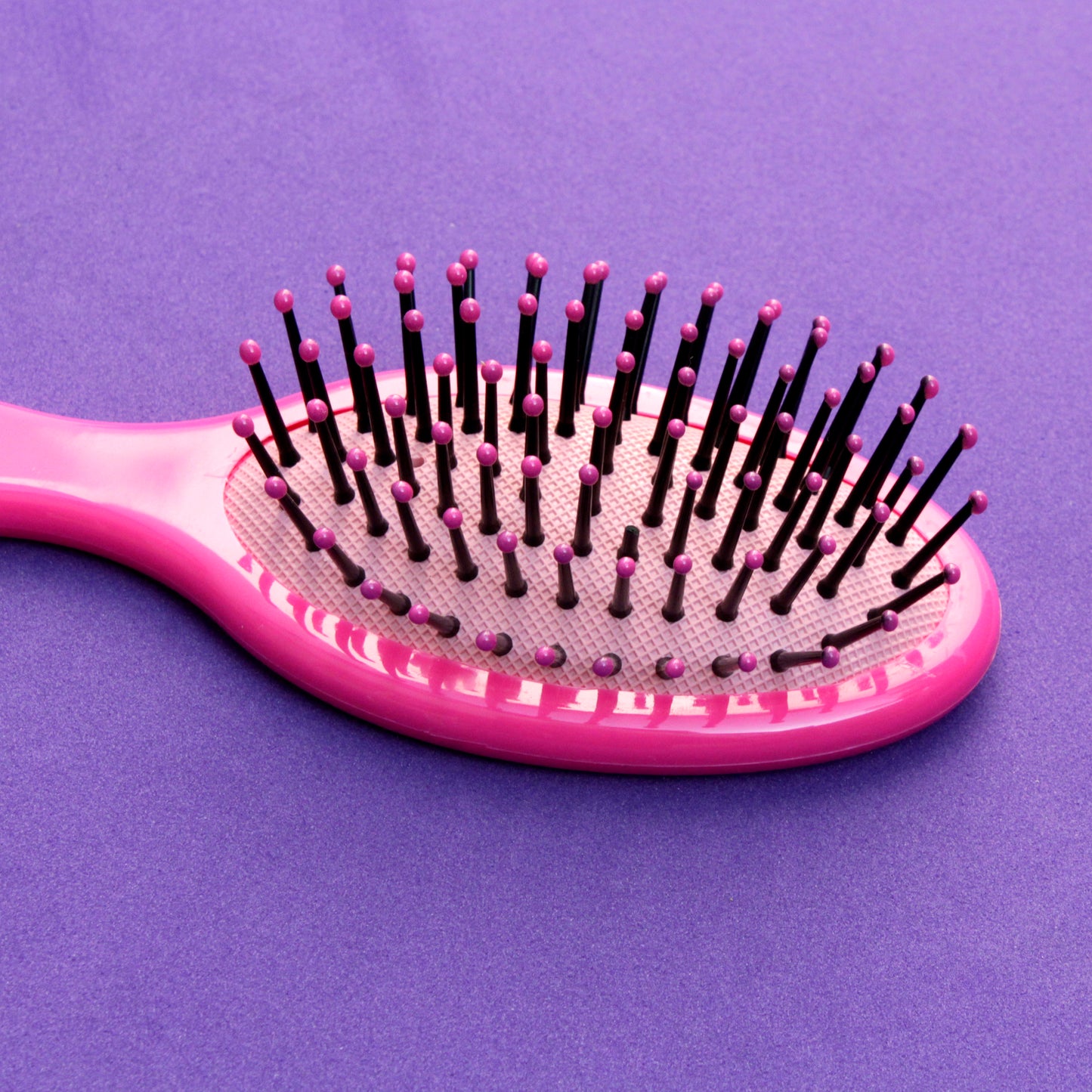 Cepillo ovalado acojinado, pequeño, con diseño de unicornio rosa