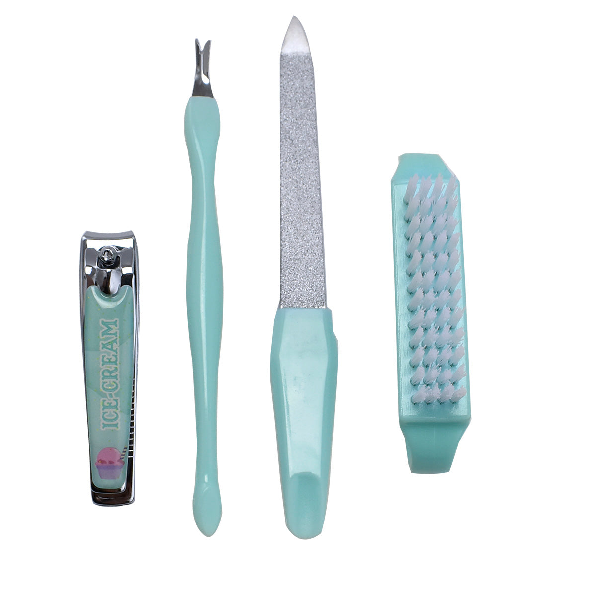 Kit de Belleza Easy Beauty Manicure, Cepillo, Lima, Corta cutícula, Alicate