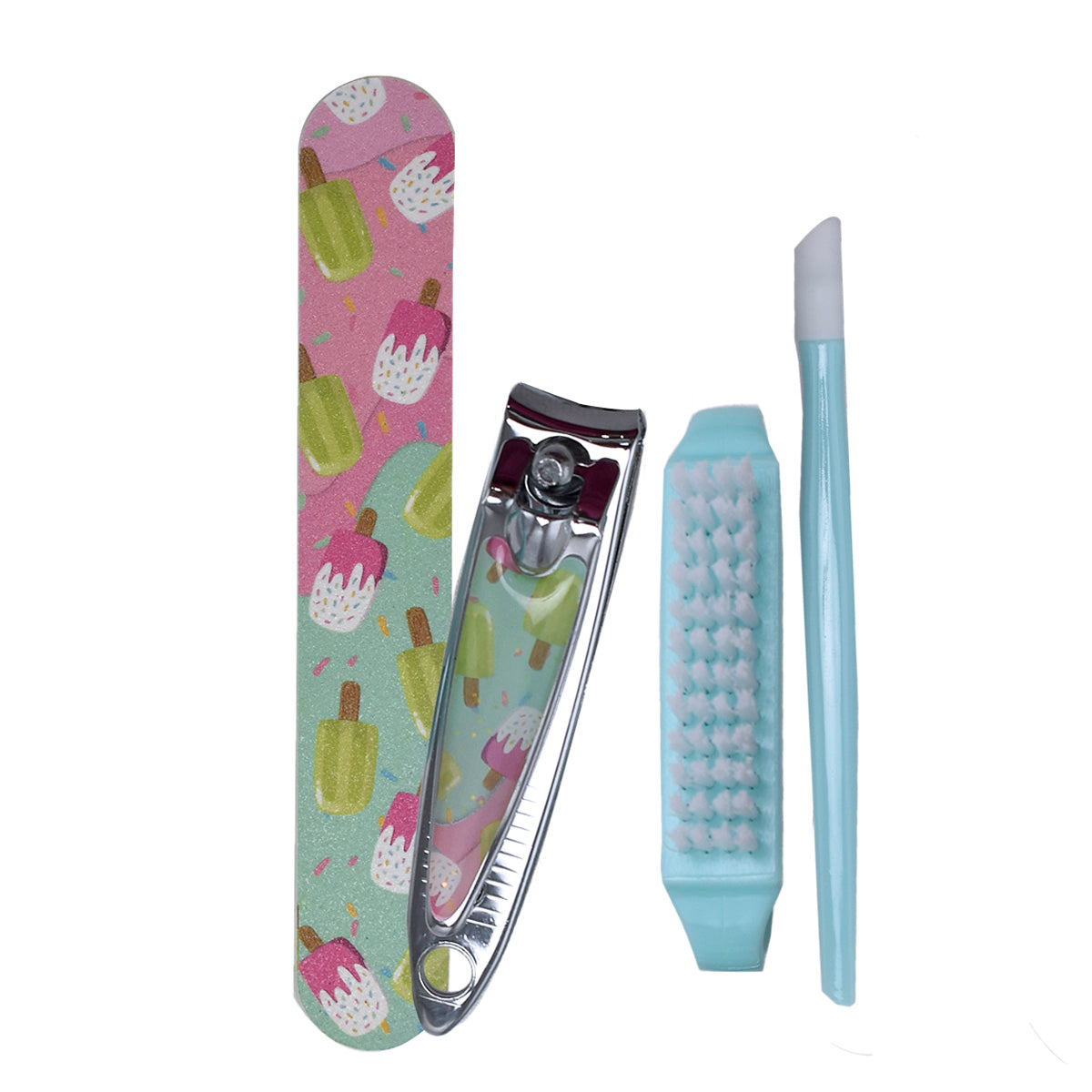 Kit de Belleza Para Manicure, Easy Beauty Cepillo, Lima, Removedor de Cutícula, Alicate