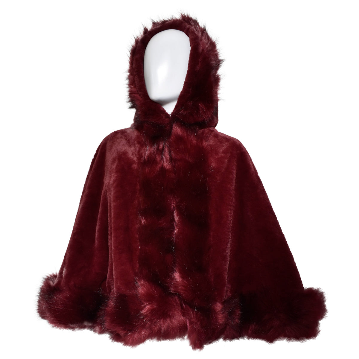 Capa Invernal Para Dama Color Vino Oscuro