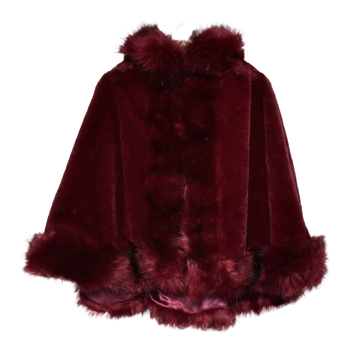 Capa Invernal Para Dama Color Vino Oscuro