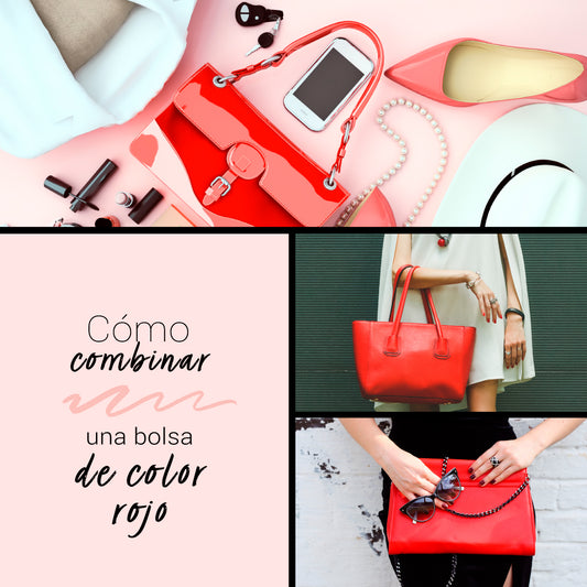Cómo combinar una bolsa de color rojo