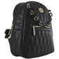 Backpack Cómoda Para Dama Chatties Patrón De Rombos Con Cadena Decorativa