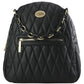 Backpack Cómoda Para Dama Chatties Patrón De Rombos Con Cadena Decorativa