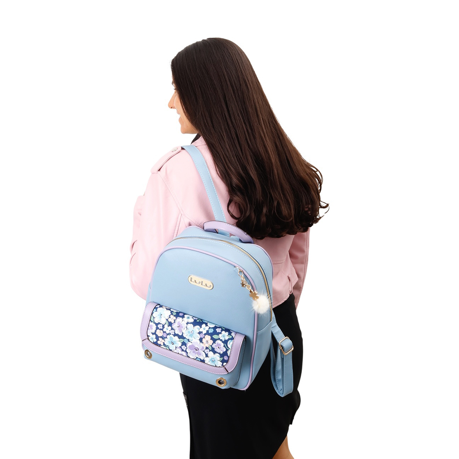Mochila Lulu Redonda con Flores