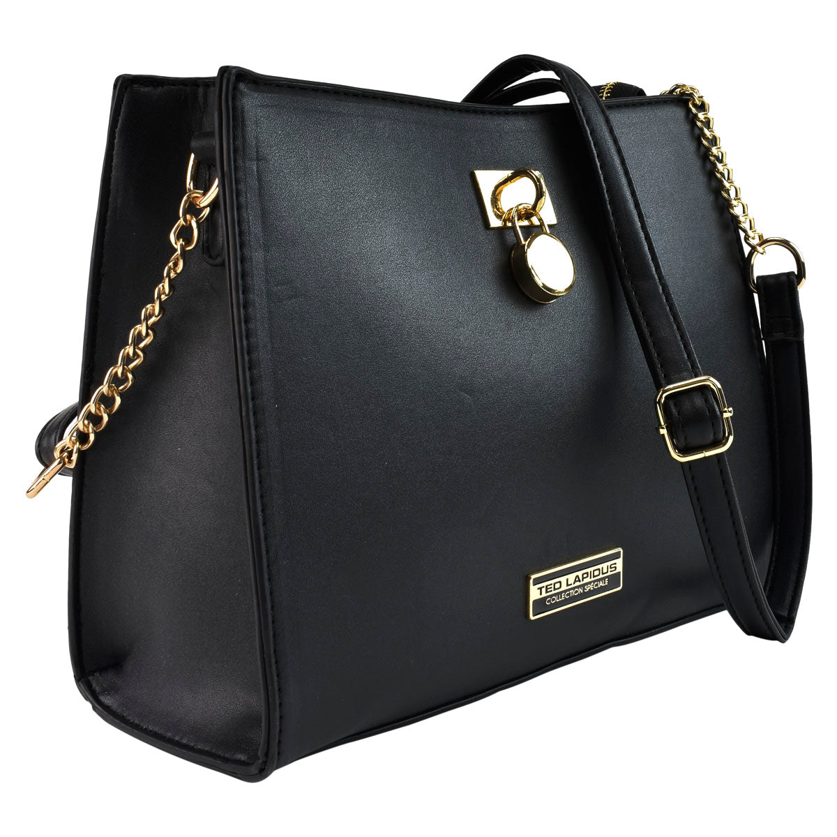 Bolsa Para Dama De Asa Con Cadena Color Negro TL