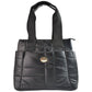 Bolsa Para Dama Diseño Capitonado Suave Color Negro