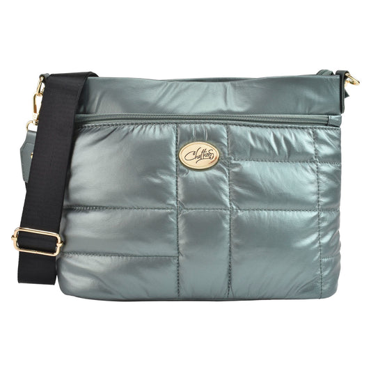 Bolsa Para Dama Diseño Capitonado Suave Con Correa Desprendible