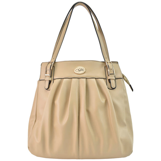 Bolsa Para Dama Tote De Gran Capacidad Chatties Beige
