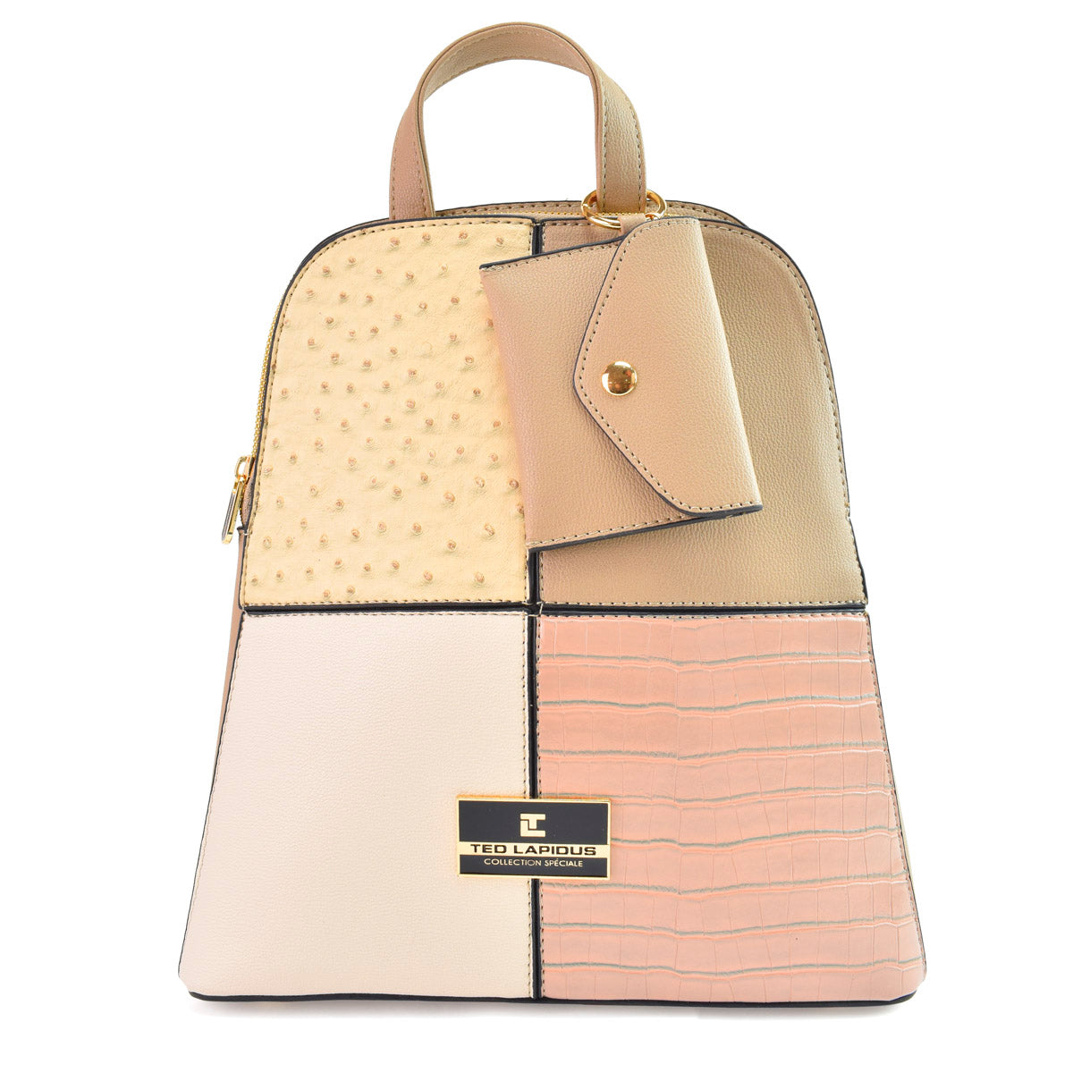 Mochila Para Dama Ted Lapidus Tonos Color Beige