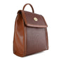 Mochila Para Mujer De Broche Camello