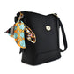 Bolso Mini Tote Con Pañuelo Decorativo Chatties