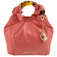 Bolsa Para Mujer Baby Phat Con Asa De Plástico Color Coral