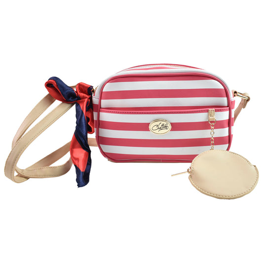 Bolsa Para Dama Crossbody Rayas Con Monedero Chatties