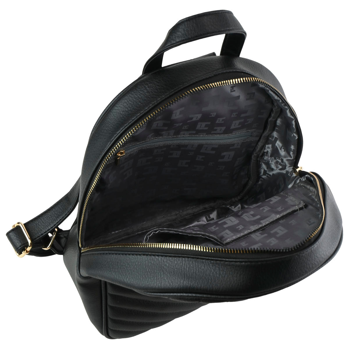 Bacpack Unicolor Para Mujer Color Negro Ted Lapidus