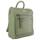 Backpack Minimalista Verde Olivo Chatties Para Mujer