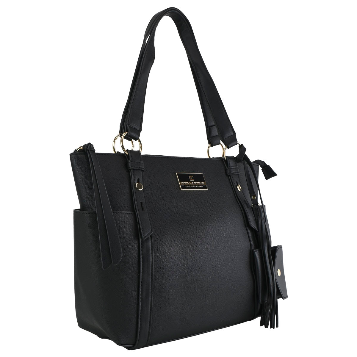 Bolsa Tote Para Mujer Diseño Liso Con Compartimentos Ted Lapidus