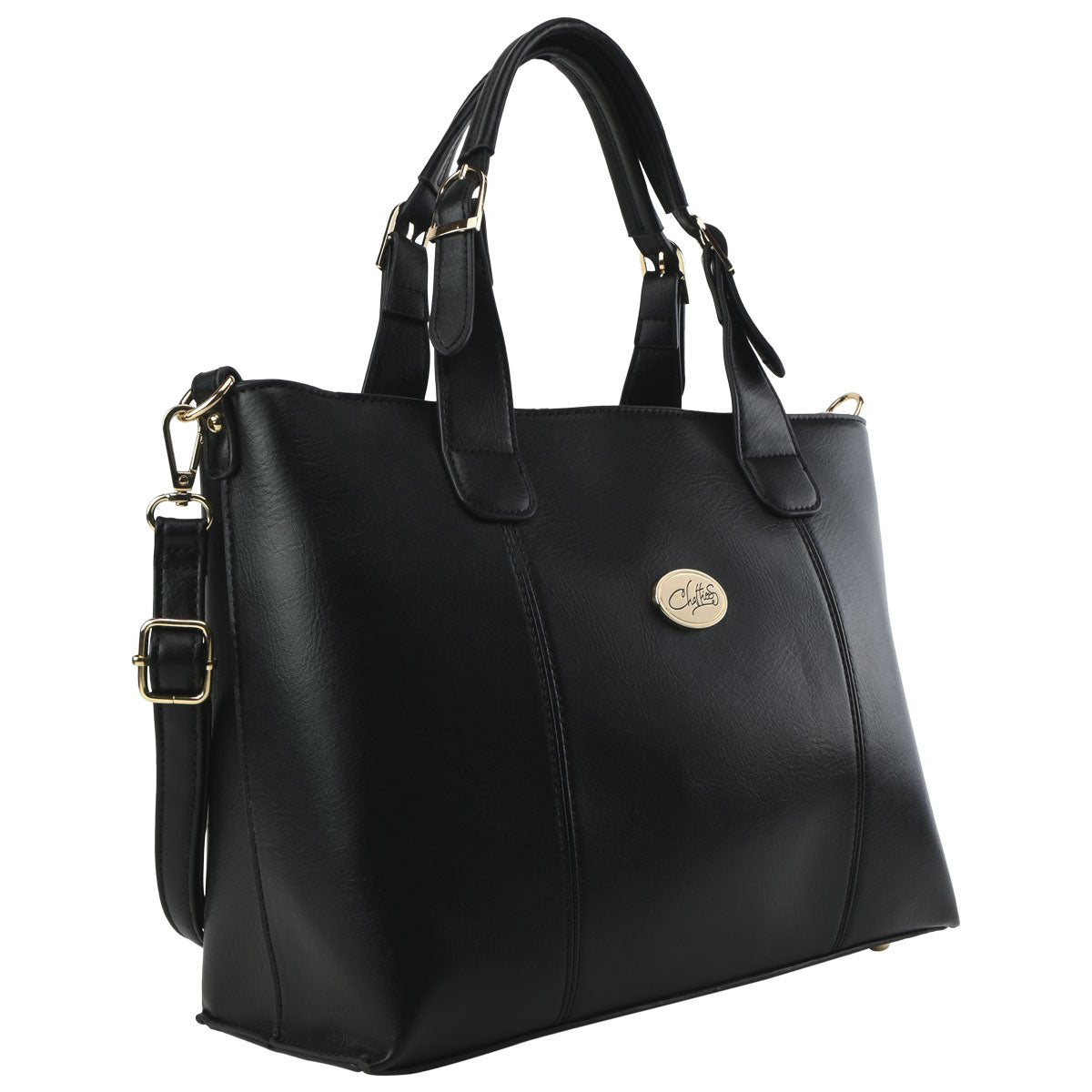 Bolso Para Mujer Tote Con Correa Desprendible Color Negro