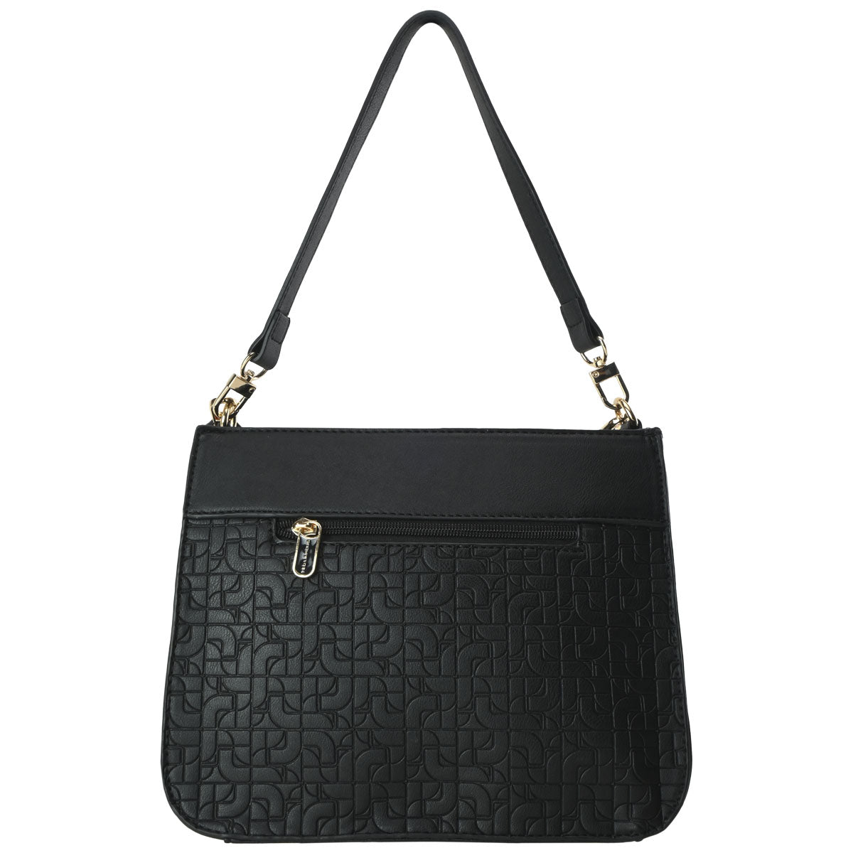 Bolso Práctico Estilo Bandolera Ted Lapidus Color Negro