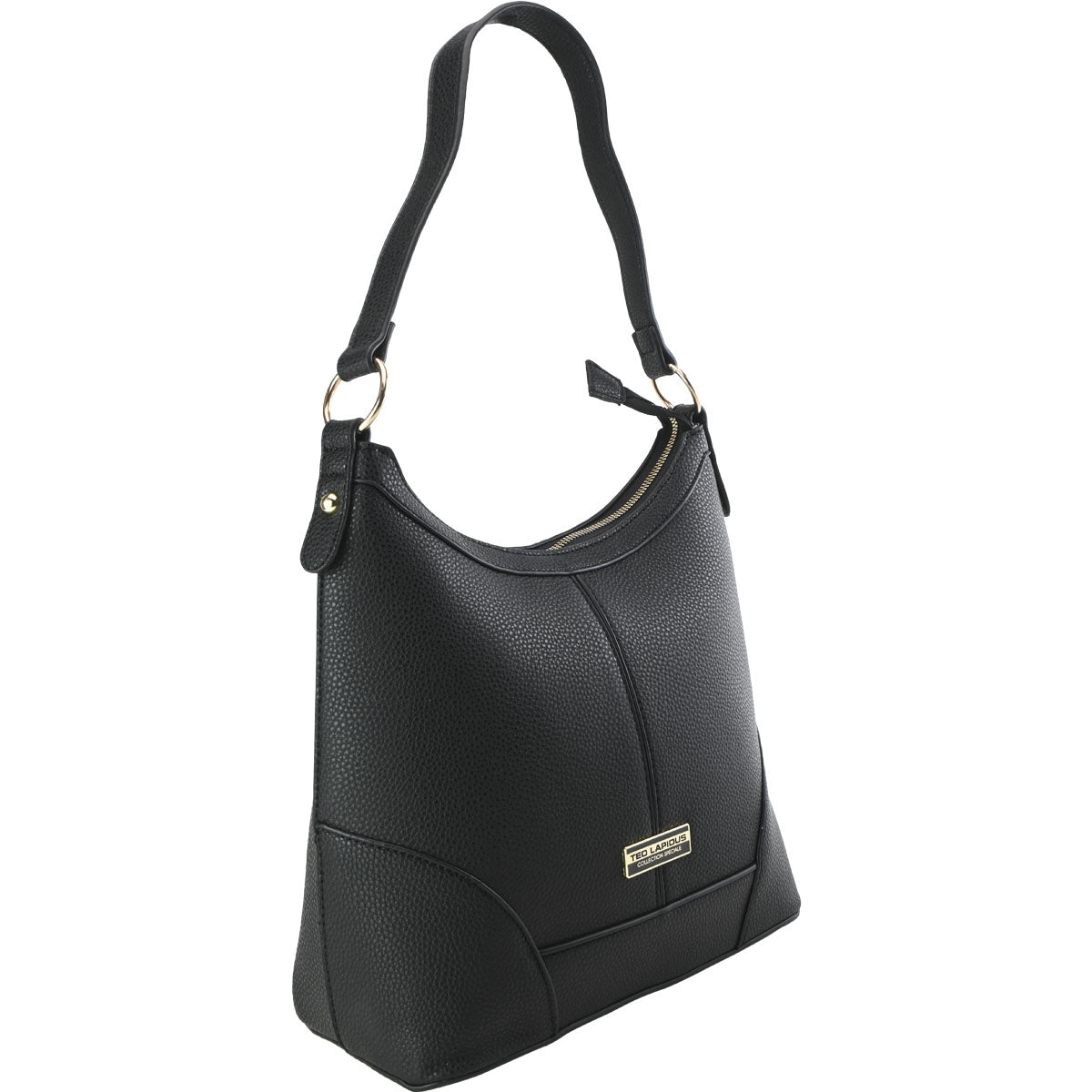 Bolso Hobo Color Negro Ted Lapidus Para Mujer