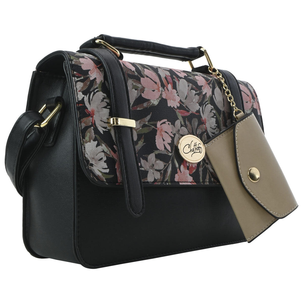 Bolsa Chatties Crossbody Estampado Flores Para Mujer