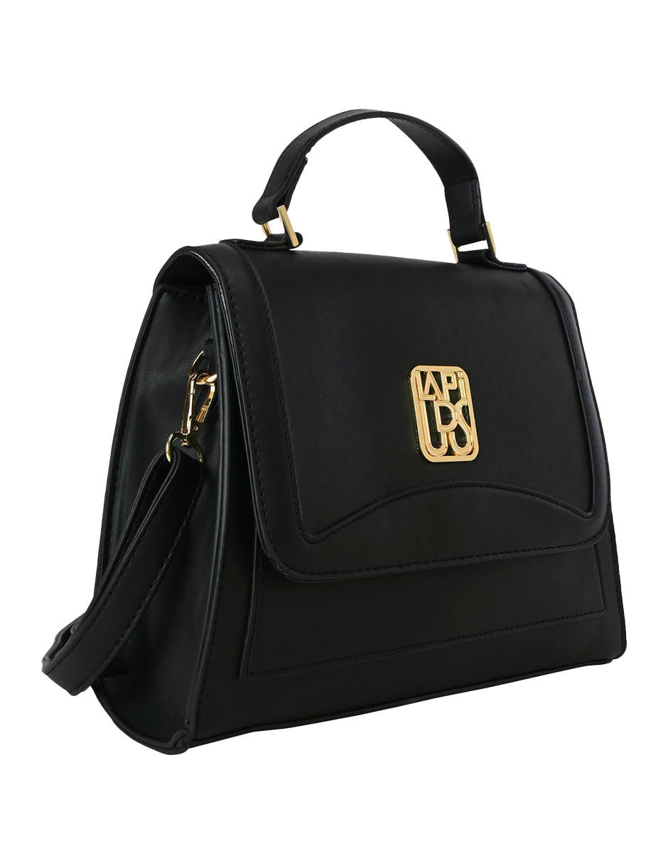 Bandolera De Gran Capacidad Ted Lapidus Color Negro