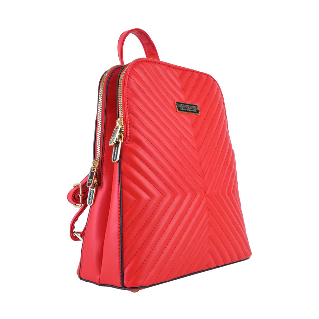 Mochila Ted Lapidus Textura de Rayas color rojo