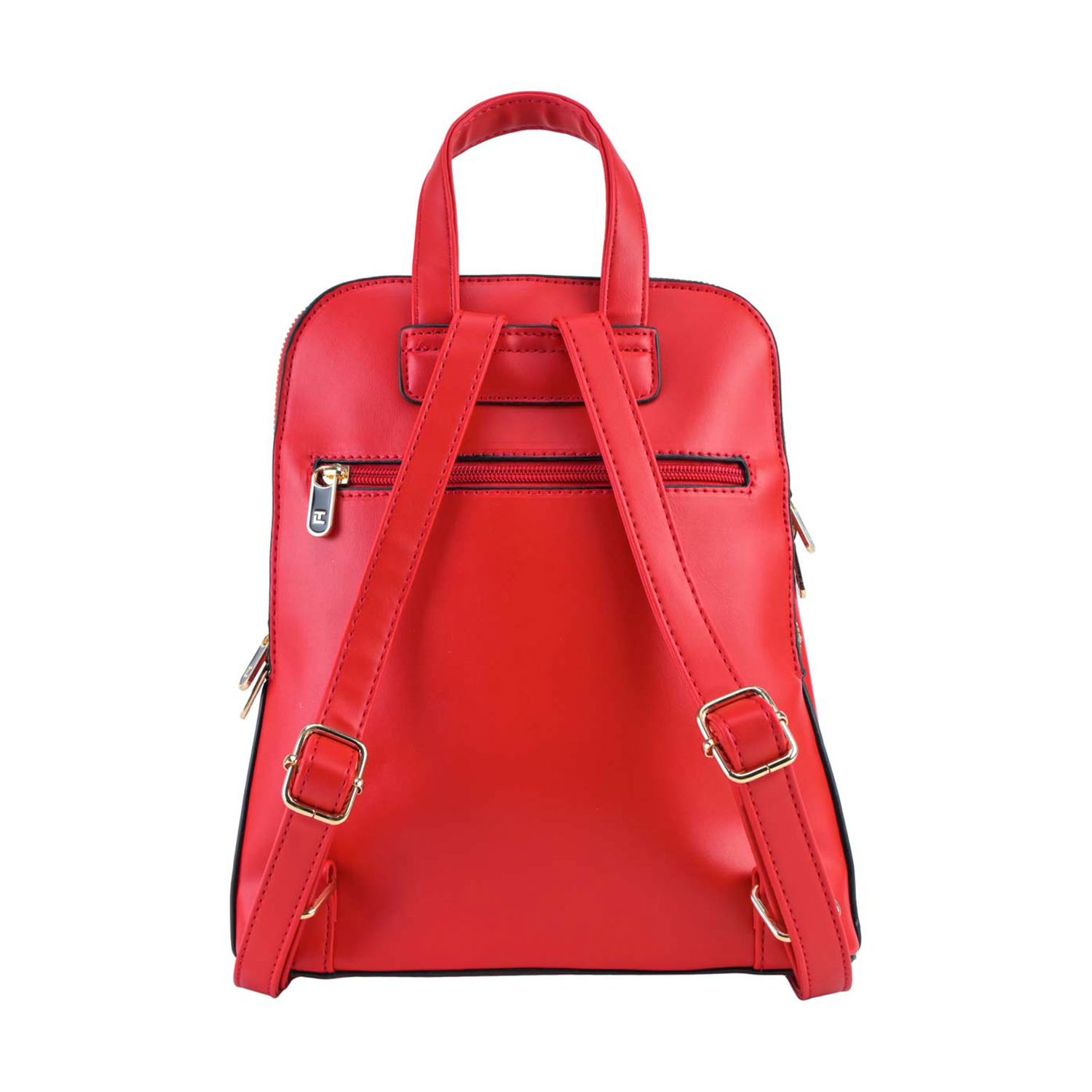 Mochila Ted Lapidus Textura de Rayas color rojo