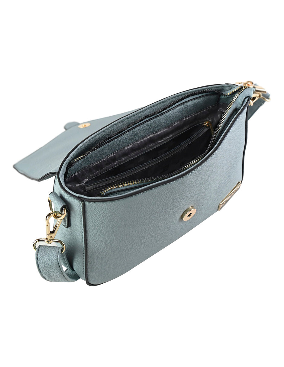 Bolso crossbody reforzado azul mujer