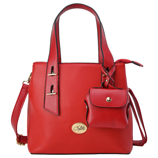 Bolsa Chatties Para dama Tipo Tote Rojo