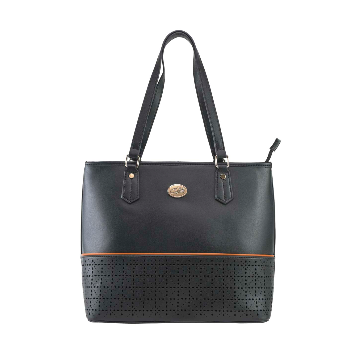 Tote Chatties con Estampado Inferior color negro