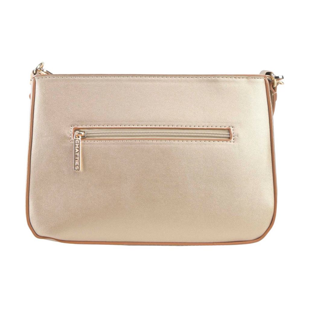Cruzada Chatties con Doble Correa color beige