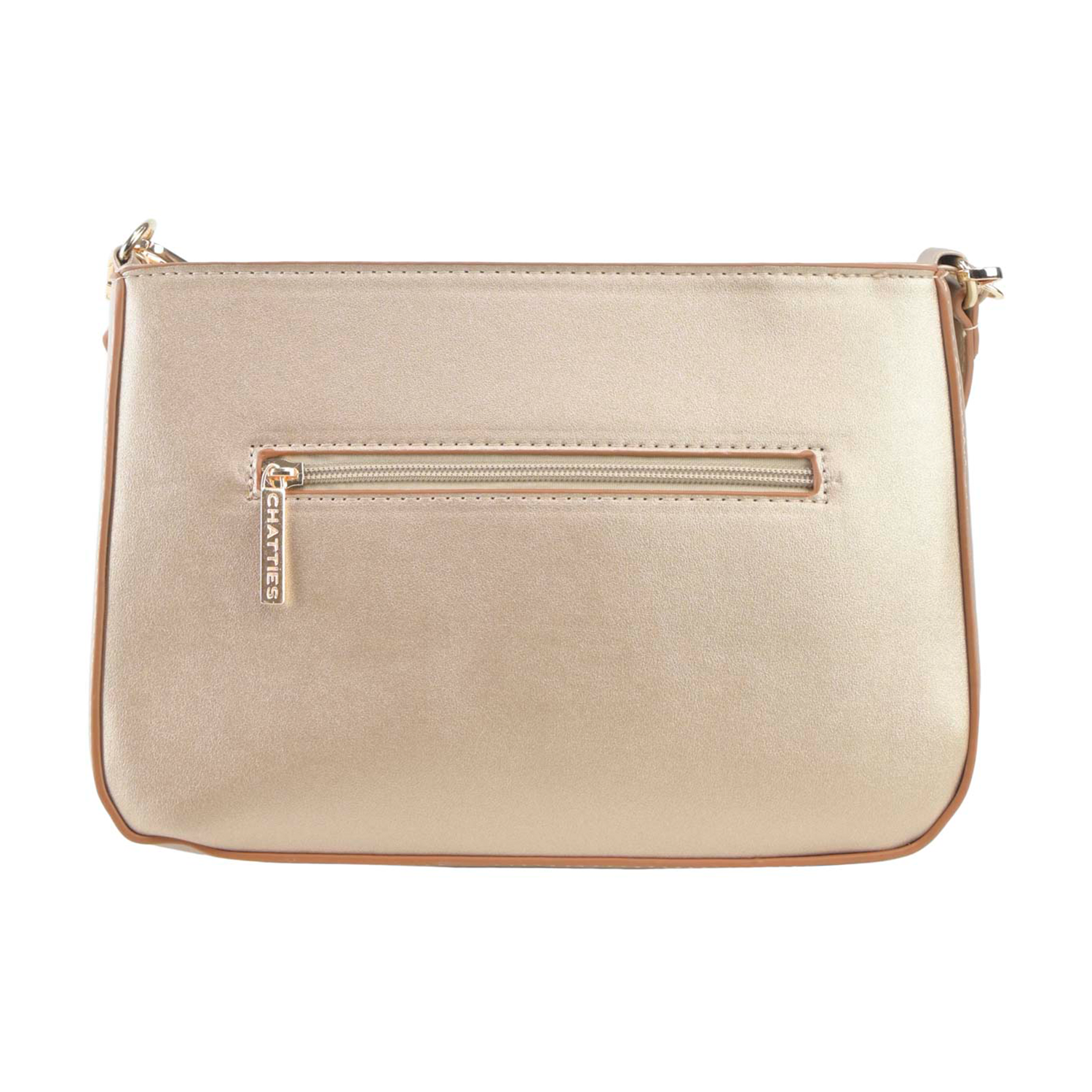 Cruzada Chatties con Doble Correa color beige