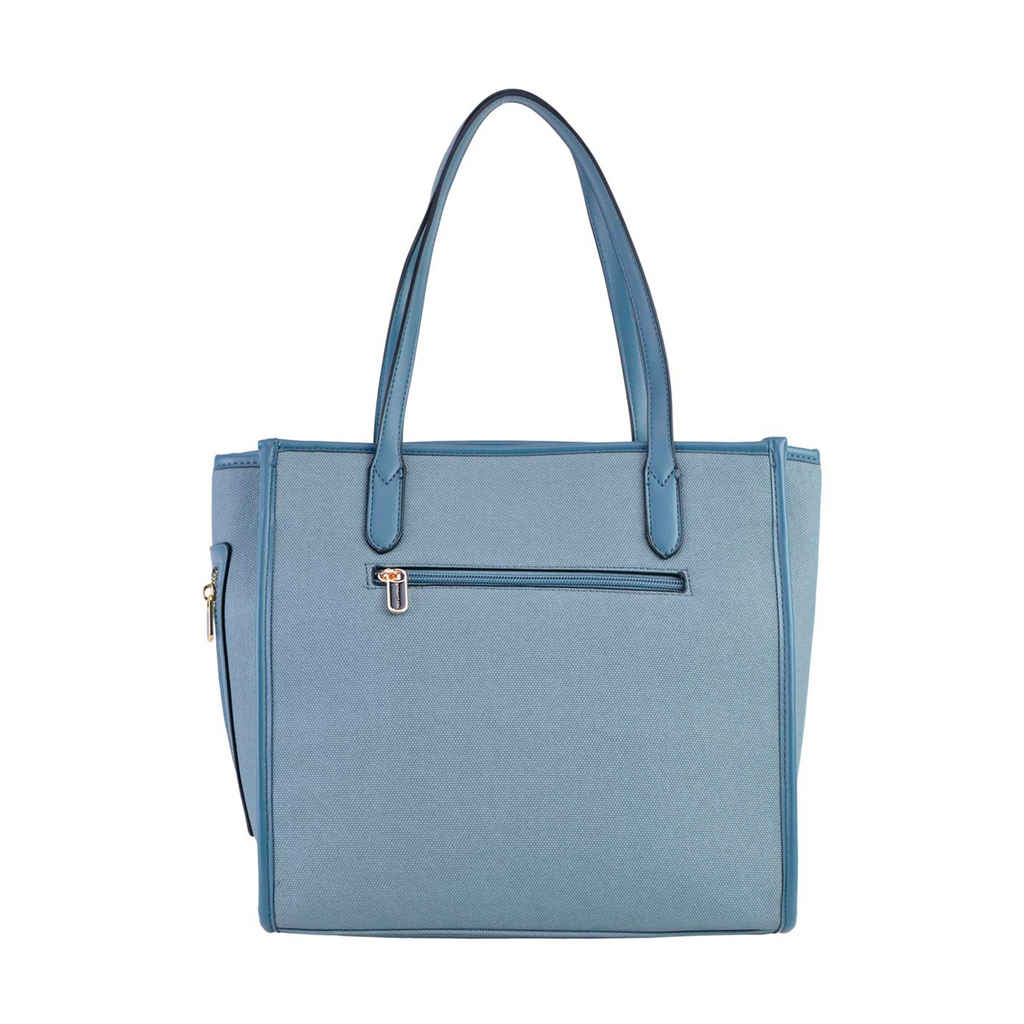 Tote Ted Lapidus Textura de Rayas color azul