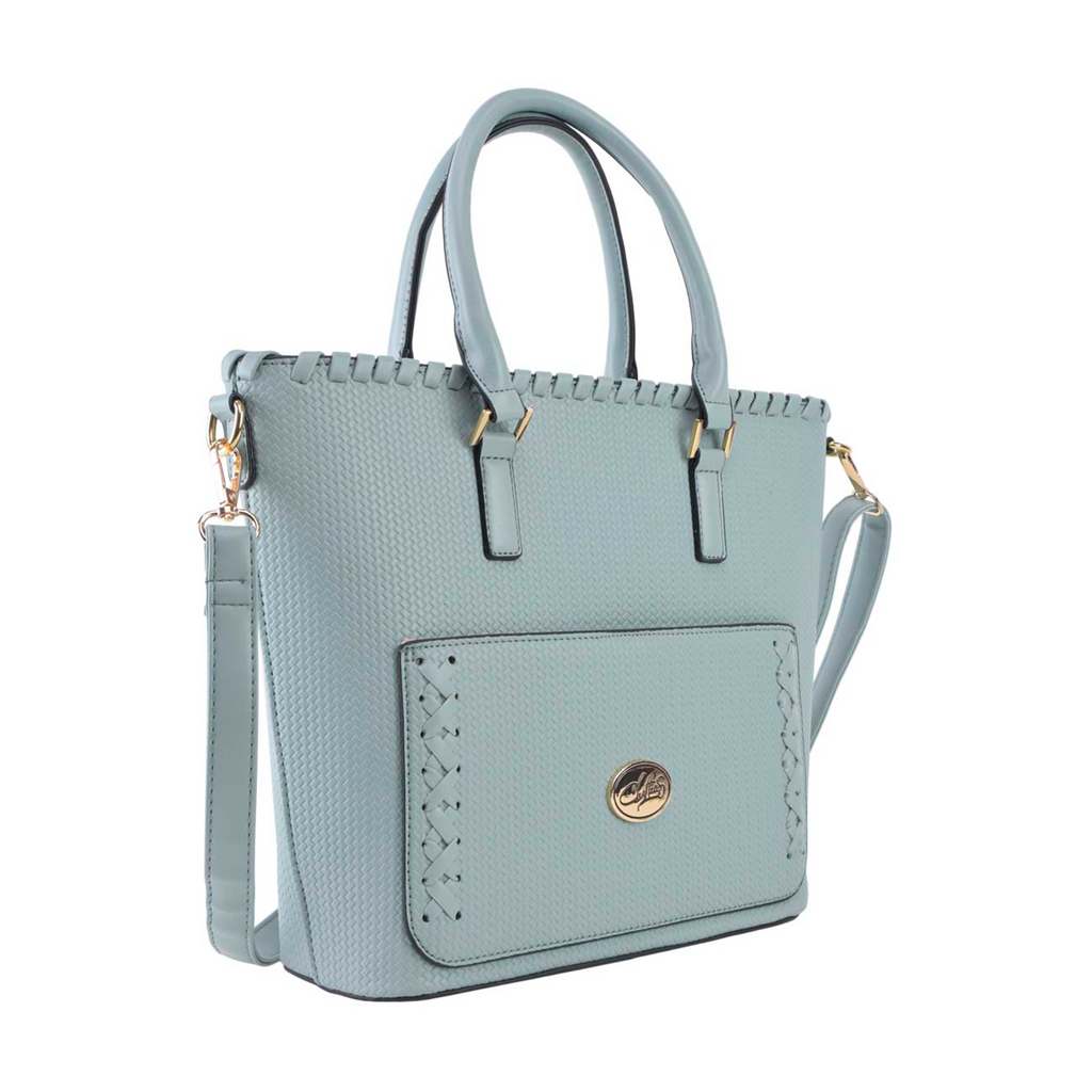 Tote Chatties Textura con Correa color azul