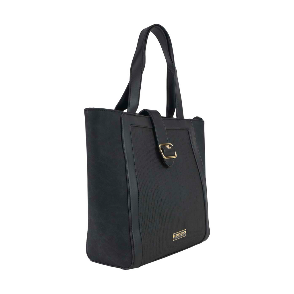 Tote Ted Lapidus con Solapa Hebilla color negro