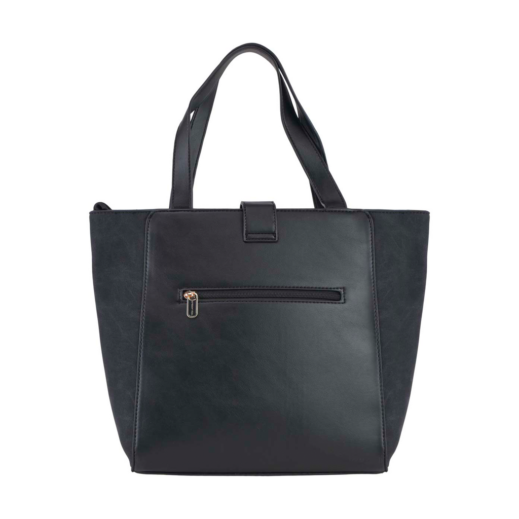 Tote Ted Lapidus con Solapa Hebilla color negro