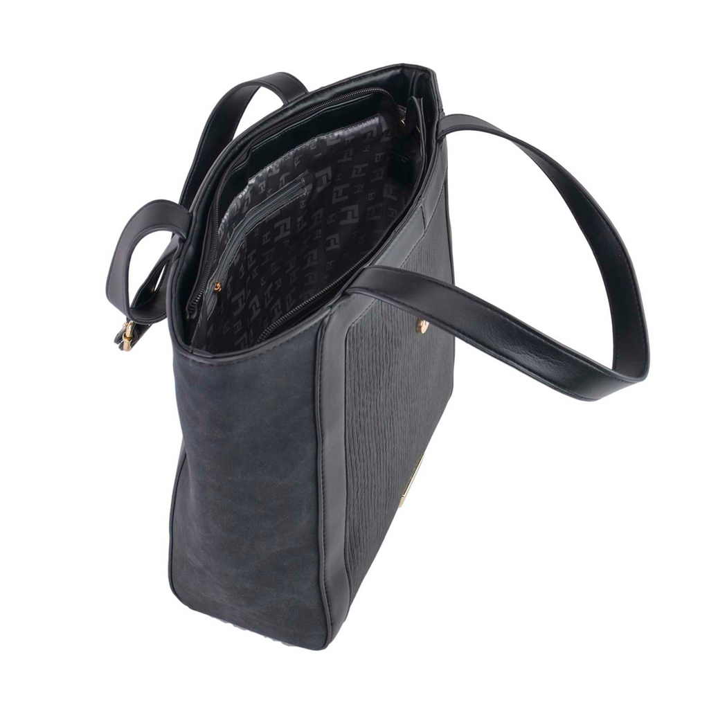 Tote Ted Lapidus con Solapa Hebilla color negro