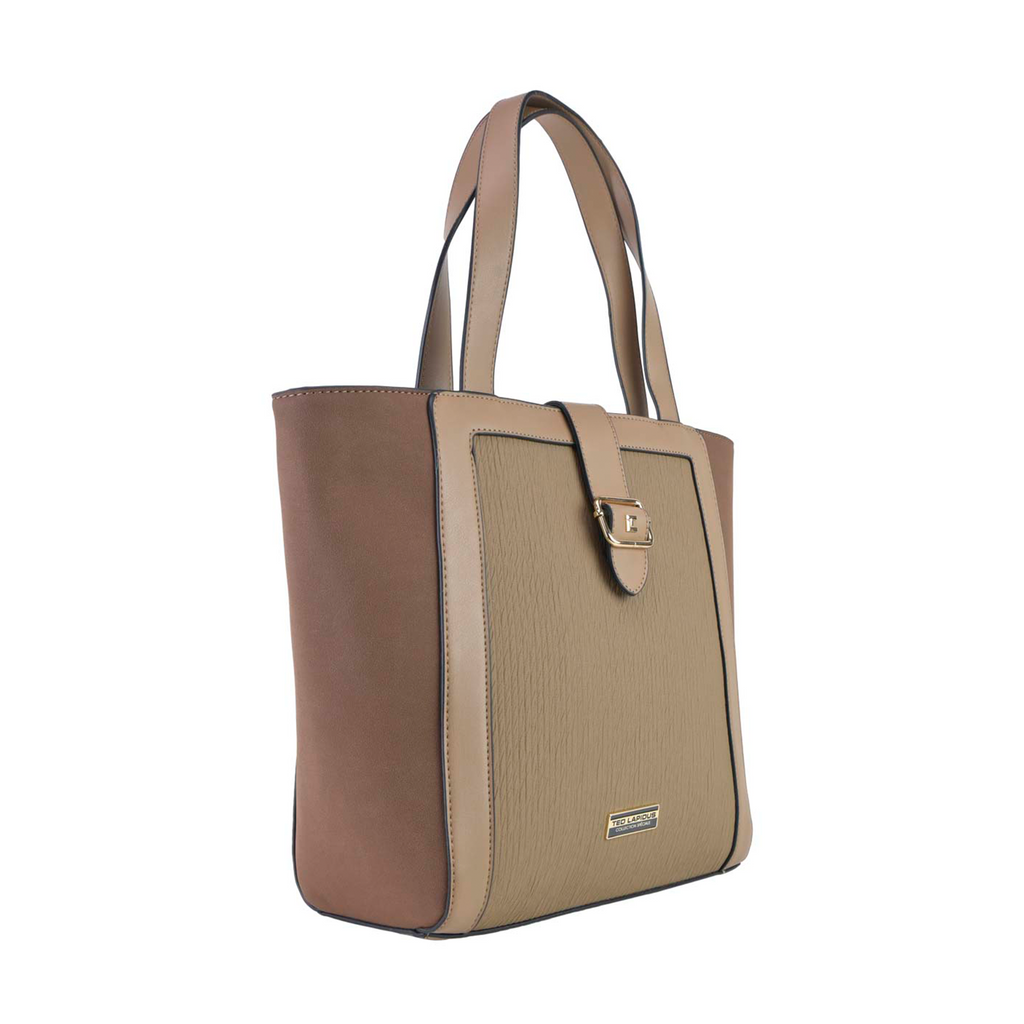 Tote Ted Lapidus con Solapa Hebilla color gris