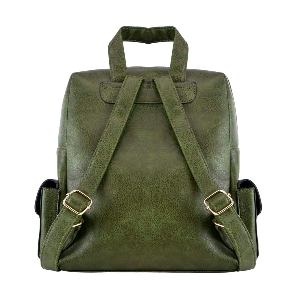 Mochila Chatties con Compartimentos color verde