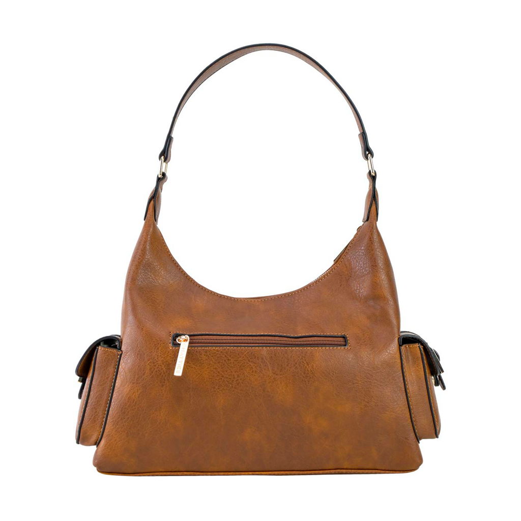 Tote Chatties Shoulder con Compartimentos color café