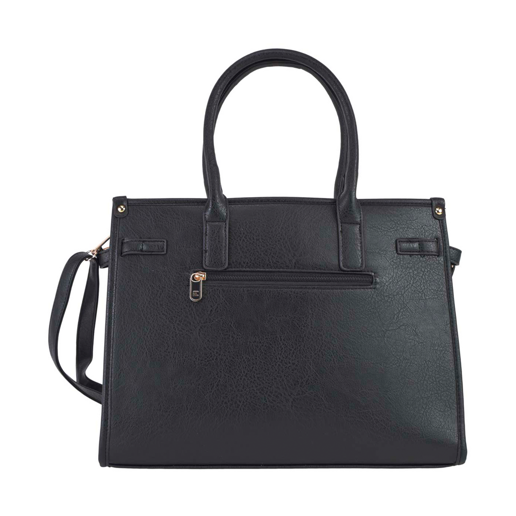 Satchel Ted Lapidus Amplia con Correa color negro