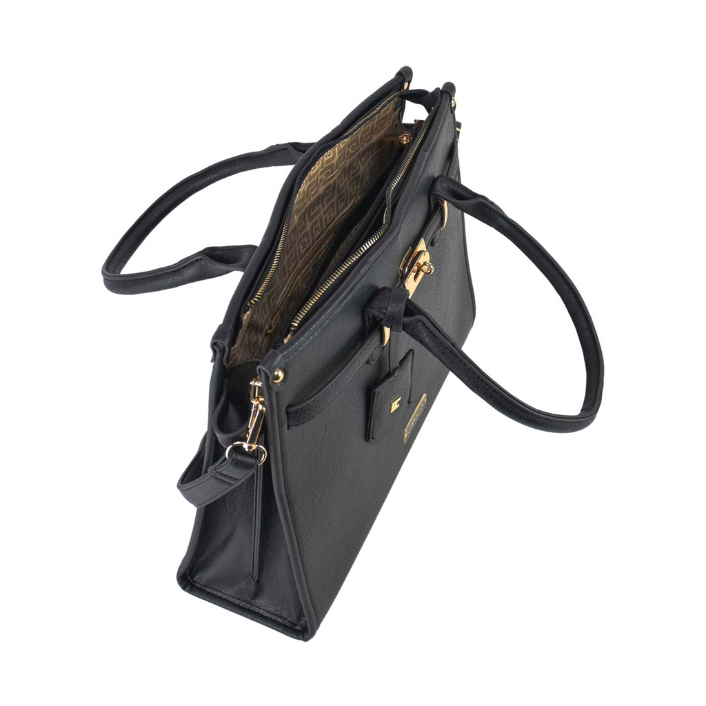 Satchel Ted Lapidus Amplia con Correa color negro
